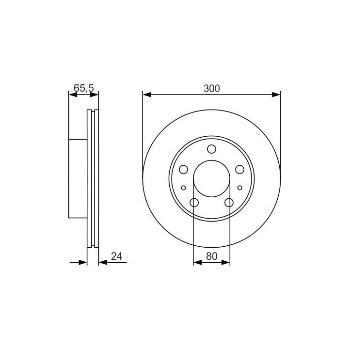 Ön Havalı Fren Diski 300 Mm Fiat Ducato Peugeot Boxer Citroen Jumper Karsan Jest İçin - BOSCH 0986479R86