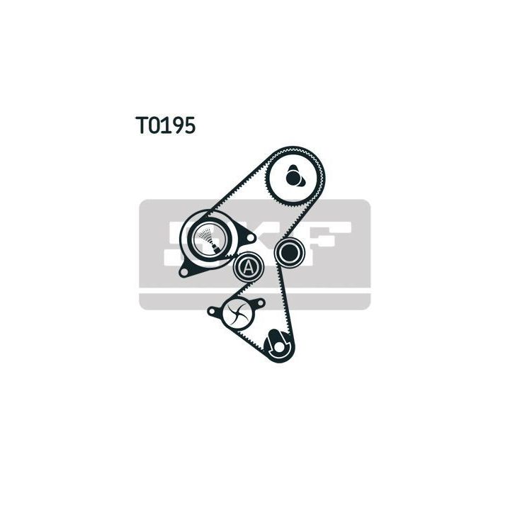 Triger Kayış Seti (141 Diş) Citroen Berlingo C3 C4, Ford B-Max Fiesta Focus, Peugeot 208 308 - SKF VKMA03318