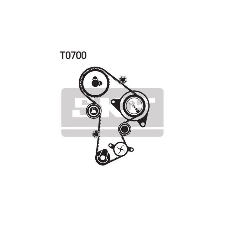 Triger Kayış Seti + Su Pompası (160 Diş) Audi A3 A4, Seat Leon, Skoda Octavia, VW Golf Passat Caddy İçin - SKF VKMC01148-2