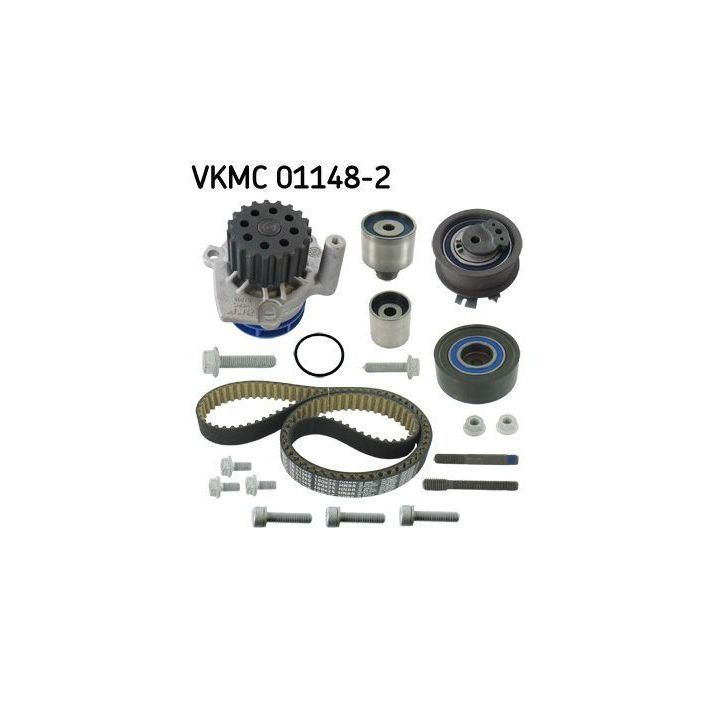 Triger Kayış Seti + Su Pompası (160 Diş) Audi A3 A4, Seat Leon, Skoda Octavia, VW Golf Passat Caddy İçin - SKF VKMC01148-2