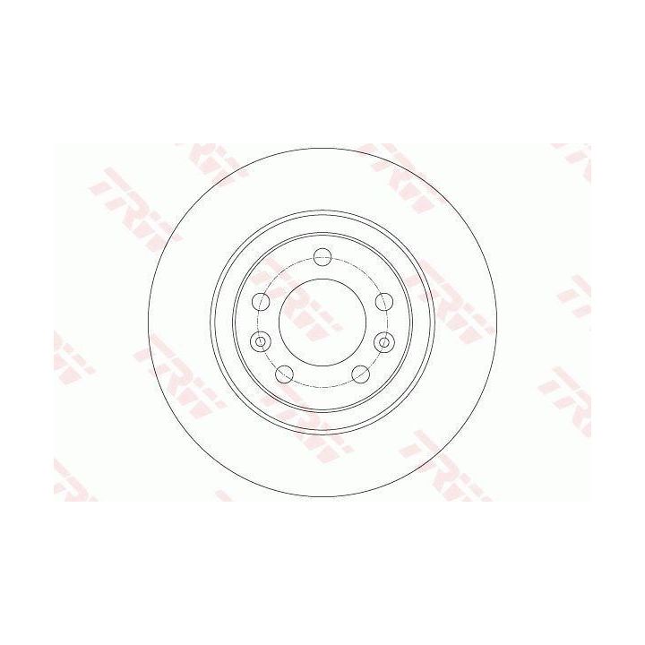 TRW Fren Disk Arka I Peugeot: 508 I (8d_), 508 Sw I (8e_) 2015-2019