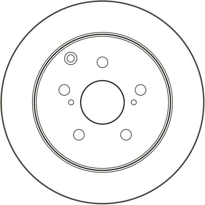 TRW DF4446 Fren Disk Arka I Toyota: Corolla Verso (Zer, Zze12, R1), Corolla Verso (E12) 2007-2013