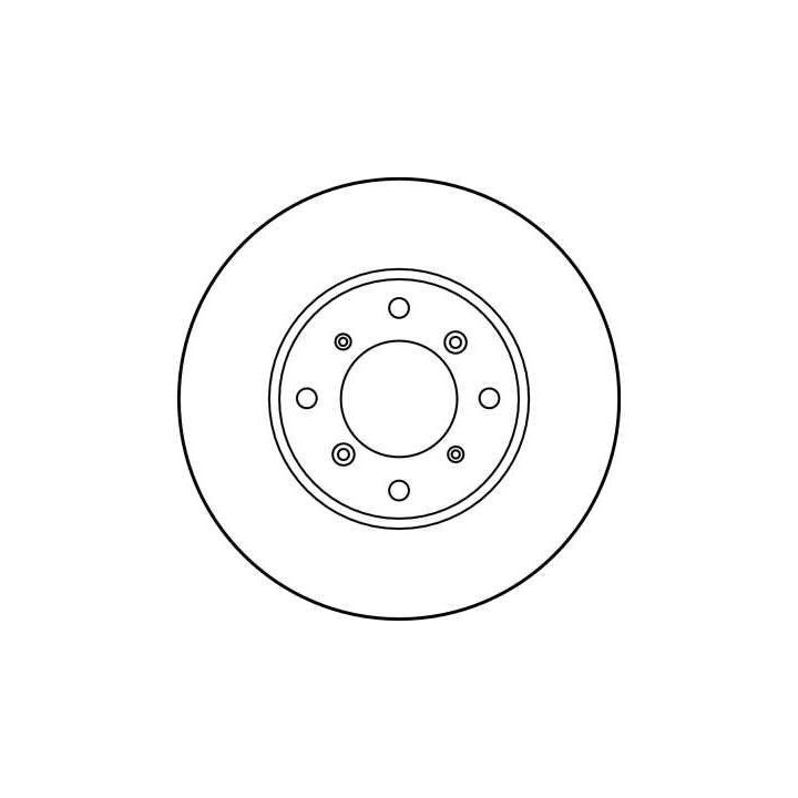 TRW Takım - Fren Diski Ön Havalı 242mm Civic II-III 87-91