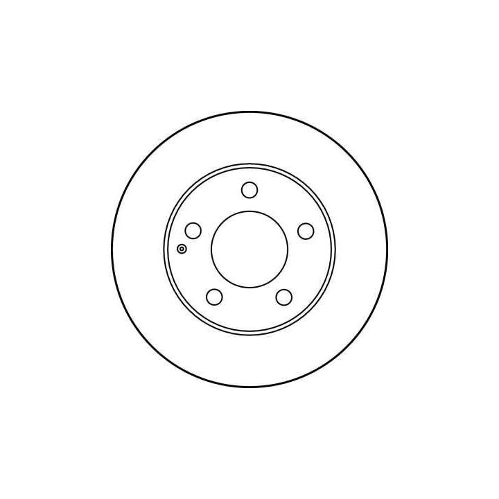 TRW Takim - Fren Diski Ön Havali 258 Mm ( Mazda : 626 1.9 )