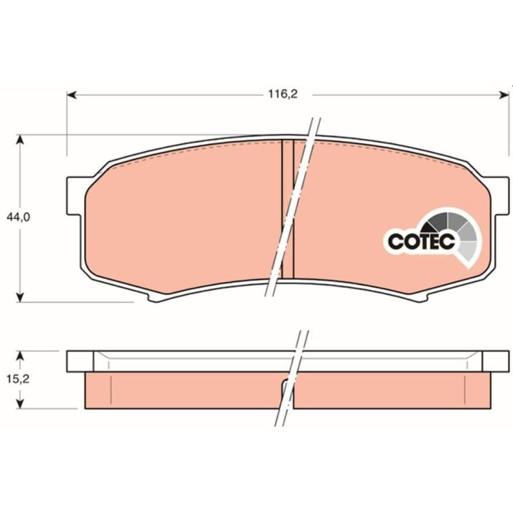 TRW Arka Disk Balata Baw: Luba, Yusheng 007 / Bw 007 Faw (jilin): Jiabao Av6 Bus Lexus: Gx (urj15), gx(j12), rx(mcu15)