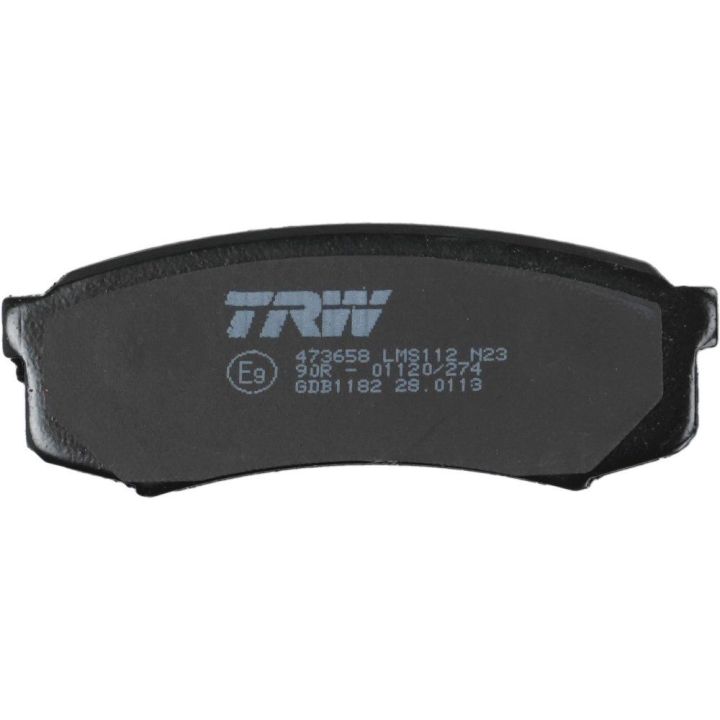 TRW Arka Disk Balata Baw: Luba, Yusheng 007 / Bw 007 Faw (jilin): Jiabao Av6 Bus Lexus: Gx (urj15), gx(j12), rx(mcu15)