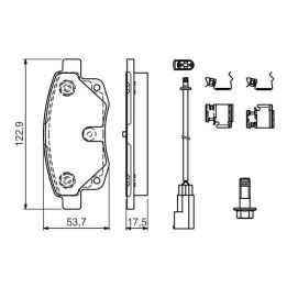 Ford Transit V347 Arka Fren Balatası 2.2-2.4 TDCi (2007-) - BOSCH 0986494614
