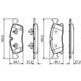 Ön Disk Balatası Mercedes M-Serisi (W166) ML Ve GL-Serisi (X166) GL Modelleri İçin (2011-) - Bosch 0986494672