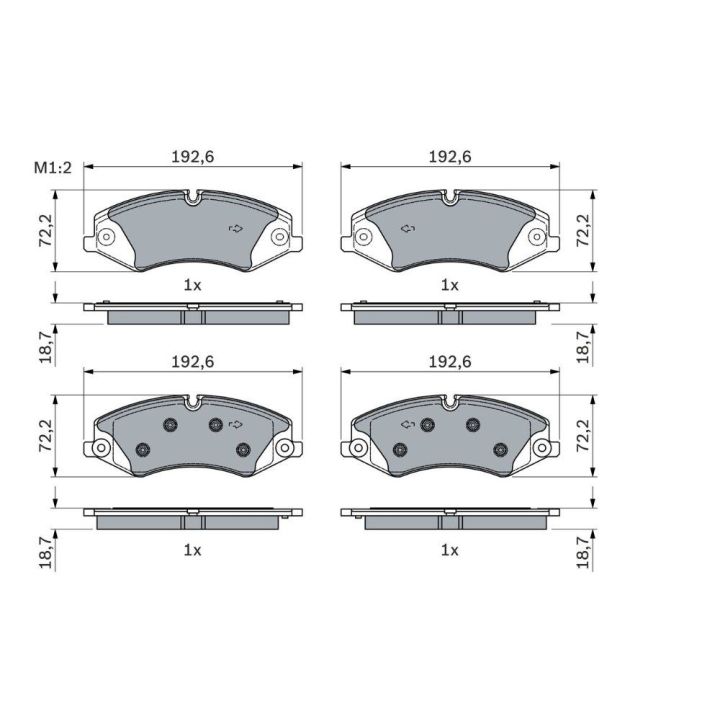 Yüksek Performans Disk Balatası - BOSCH 0986494980