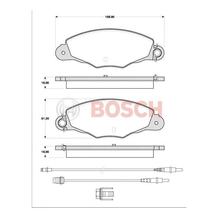 Yüksek Kalite Disk Balatası - BOSCH 0986TB2766
