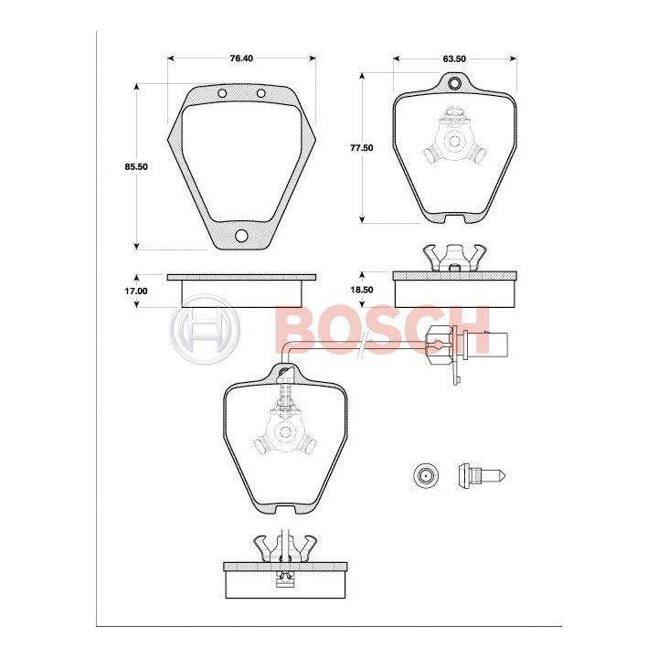 Premium Disk Balata Yedek Parça - BOSCH 0986TB2721