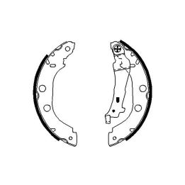 Pabuçlu Fren Balatası Renault Kangoo Nissan Kubistar İçin (1997-) - BOSCH 0986487699
