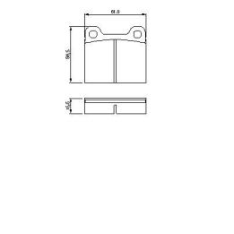 Arka Fren Balatası Mercedes W126 C126 W116 C107 Modelleri İçin (1974-1991) - BOSCH 0986466302