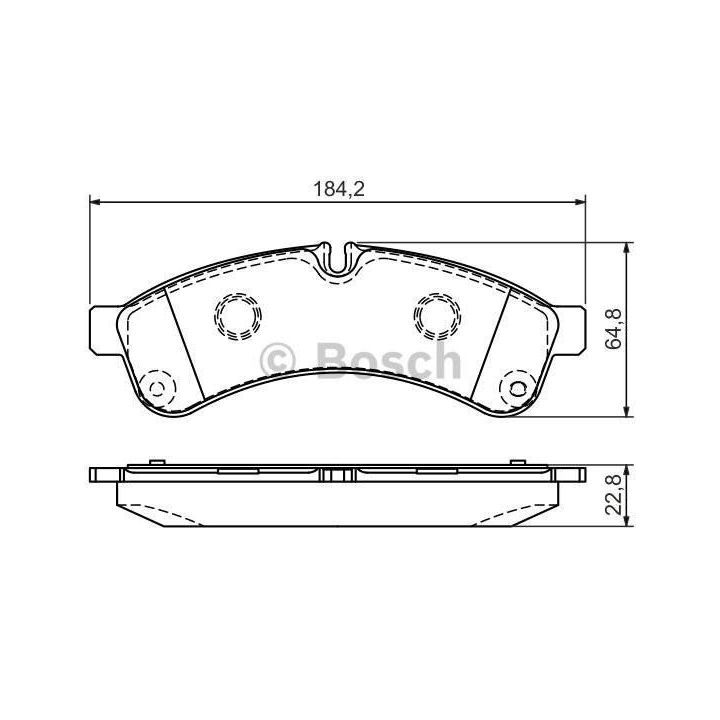 Arka Fren Balatası Iveco Daily III C35 C40C C50 C65 2.3D Modelleri İçin - BOSCH 0986494335