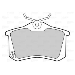 Arka Disk Fren Balatası Megane Fluence Peugeot 207 307 308 Citroen C3 C4 VW Golf Passat Polo Audi A1 (1997-) - VALEO 670463