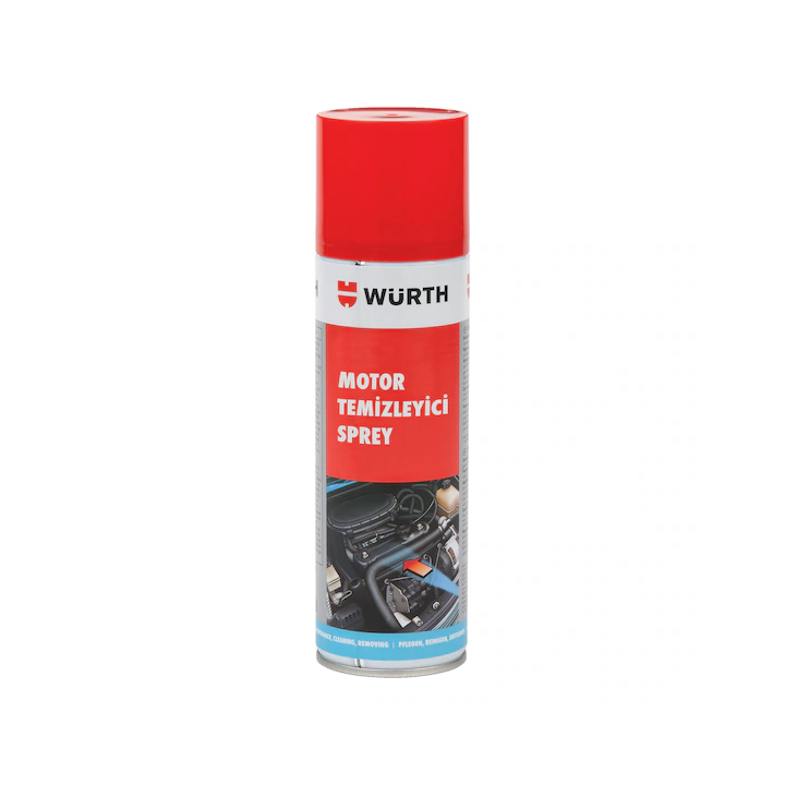 Würth Hızlı Motor Temizleme Spreyi - Güçlü Yağ ve Kir Sökücü 500 ml (0890230500)