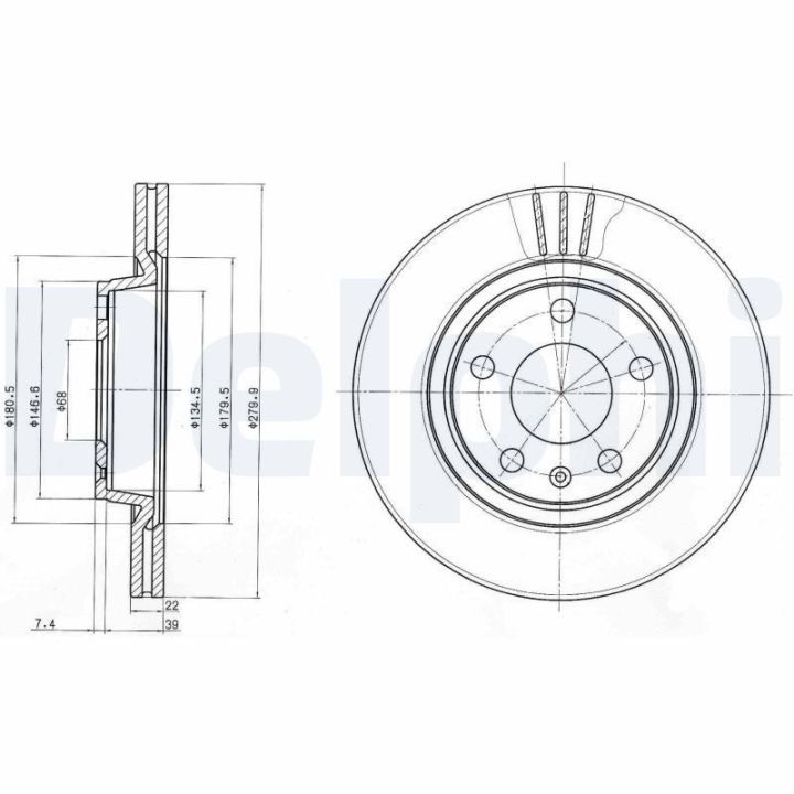 Havalı Fren Aynası Volkswagen Passat Audi A4 İçin - DELPHİ BG3198