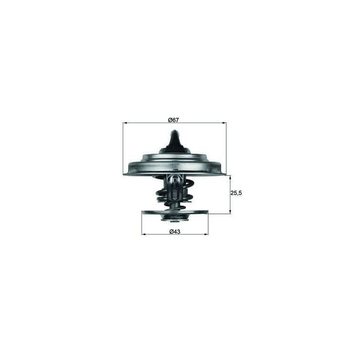 Termostat 71 °C Mercedes Travego Otobüs İçin - MAHLE TX1871