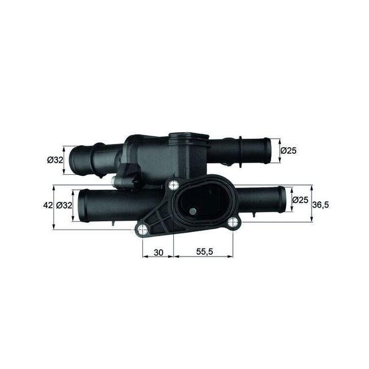 Komple Termostat Bora Golf IV A3 1.9-2.3 Manuel İçin (1999-2006) (105 °C) - MAHLE TM1105
