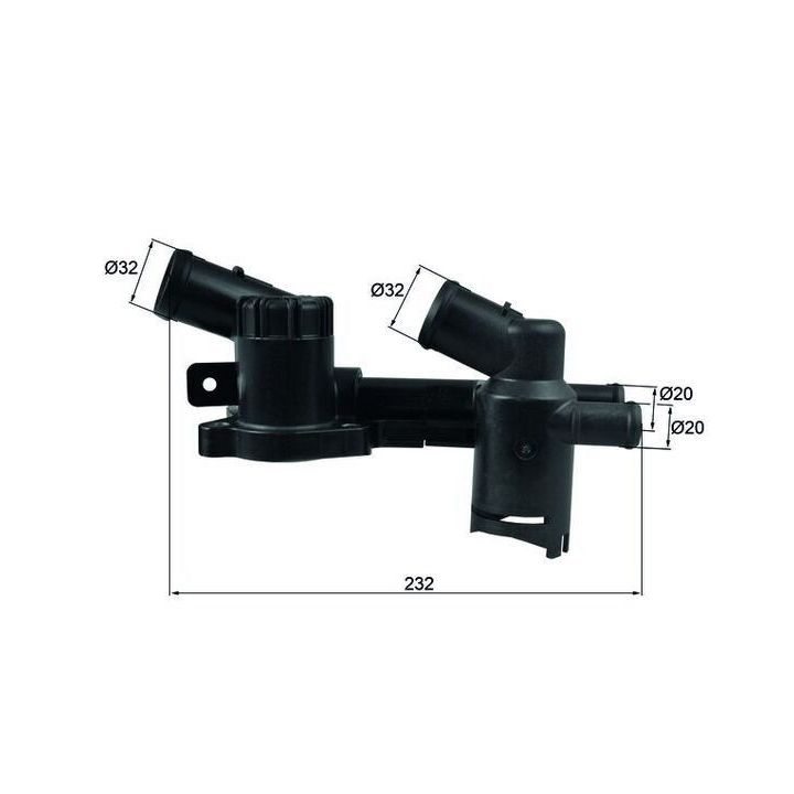 Termostat 86 Derece Renault R19 Clio Express 1.4 E6J E7J Motorlar İçin - MAHLE TH52