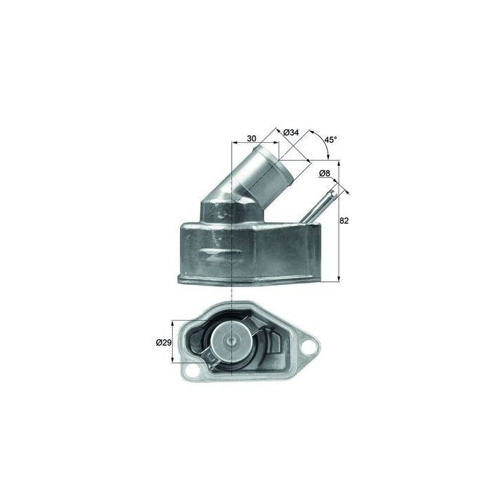 Termostat Komple Opel Astra F-G Vectra A-B 2.0 16V 1.8 16V İçin (92C) - MAHLE TI1092