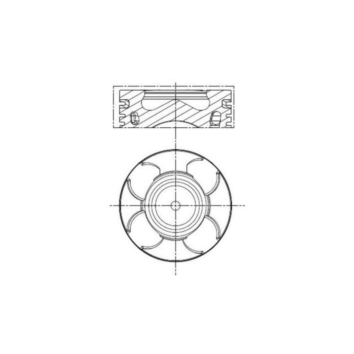Motor Piston Segman (STD) Doblo Fiorino Linea Grande Punto Astra 1.3 MultiJet CDTI (69.60mm) İçin - MAHLE 011PI00100000