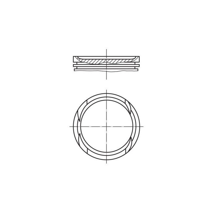 Motor Piston Segman Komple 0.50 Meriva B Astra J Insignia Mokka X A14NET B14NET (73.00mm) İçin (2009-) - MAHLE 011PI00112002