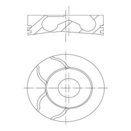 Piston Segman (Adet) 0.50 Clio Megane 1.5 DCI K9K (76.5mm) İçin (2006-) - MAHLE 021PI00122002