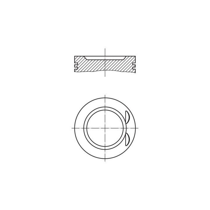 Motor Piston Segman Laguna Megane Clio II 1.6 16V K4M Motor (79.50mm) (+0.50) (1998-) - MAHLE 0220601