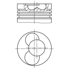 Piston Golf III IV Bora Passat 1.9 TDI (AFN AVG 1Z ALH Motor) Silindir 3-4 İçin (79.51mm +0.50) (1996-) - MAHLE 0304102