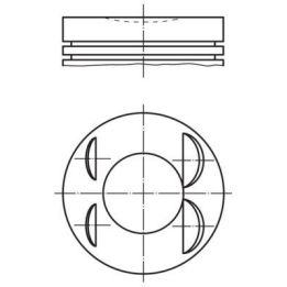 Clio IV Megane III Dokker 1.2 TCE Piston Segman (72.20mm 0.50mm) (2013-) - MAHLE 021PI00127002