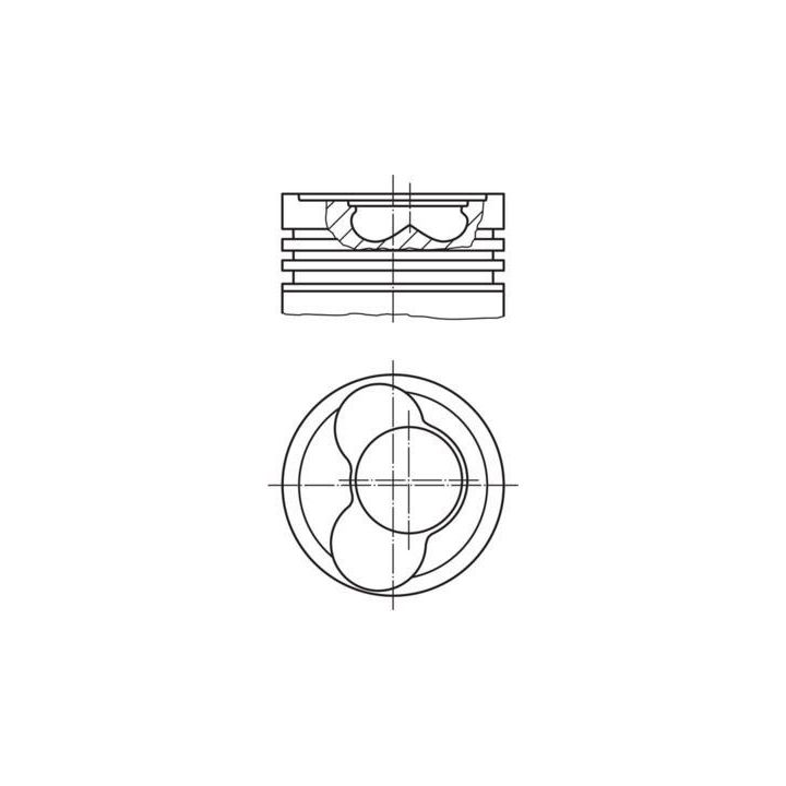 Motor Piston Segman (81.01mm Std) LT 46 T4 2.5 TDI (ACV AHD ANJ AUF) - MAHLE 0305900