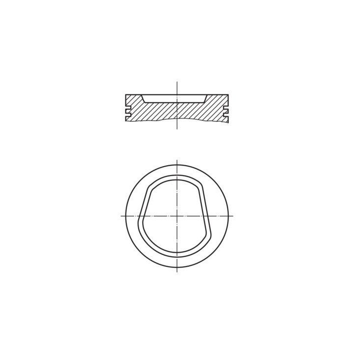 Motor Piston Segman (0.50mm 77.01mm) Polo 1.6 AEE Motor İçin - MAHLE 0304202