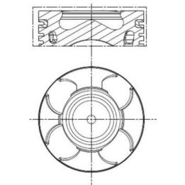 Motor Piston Segman (0.80mm 69.60mm) Doblo Fiorino Linea Grande Punto Astra 1.3 MJET CDTI - MAHLE 011PI00100002
