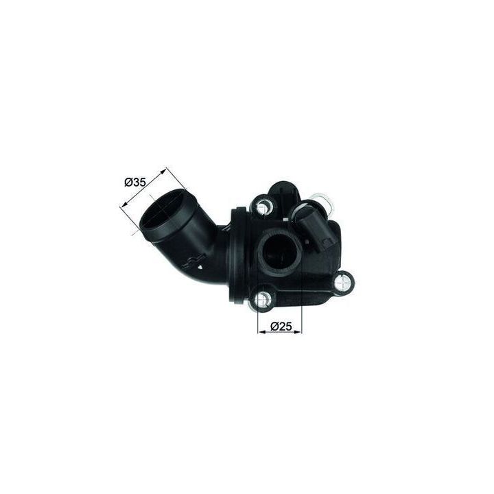 Termostat 87 °C Mercedes M266 W169 W245 - MAHLE TH387