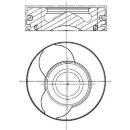 Motor Piston Segman +0.50mm 76.00mm 26 Pimli -20mm Kısa Clio Kangoo Megane Symbol Sandero Logan Juke 1.5dCi K9K - MAHLE 0220112