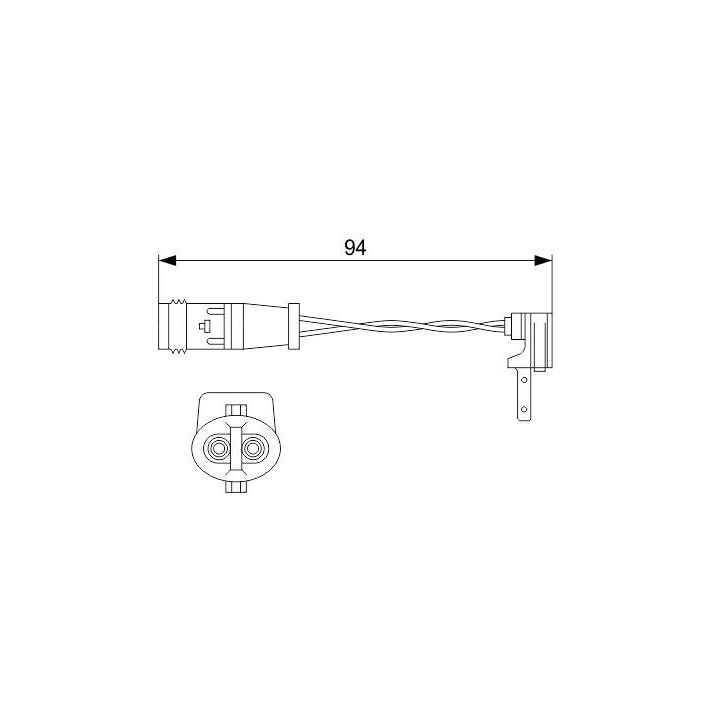 Ön Fren Balata Fişi Mercedes W176 W177 W246 W247 W205 C117 W213 İçin - BOSCH 1987474553